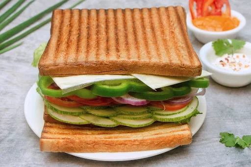 Chicken Salami Grilled Sandwich