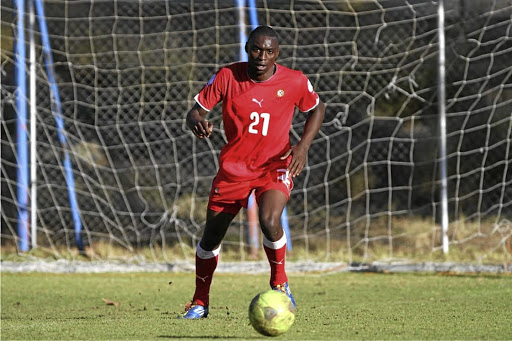 Ex-AmaZulu player Phineas Nambandi now plays for a Namibian club.