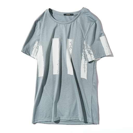Title 1, Mens simple printed round neck top