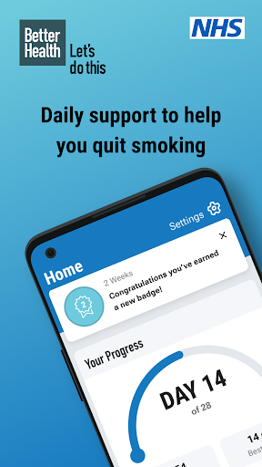 Screenshot NHS Quit Smoking