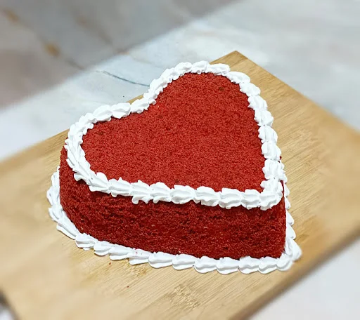 Red Velvet Heart Cake Pure Eggless