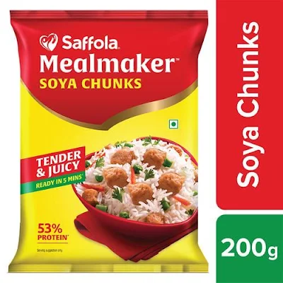 Saffola Mealmaker Soya Chunks - 200 gm