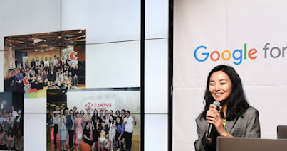 Women speaking at podium, Founders Academy: APAC, Tokyo programs, Campus Tokyo, Google for Startups