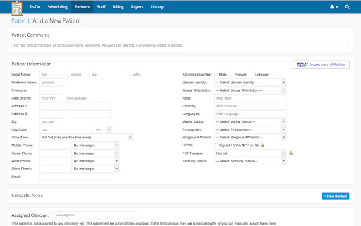 HIPAAtizer for TherapyNotes