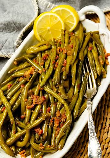 Crock Pot Maple Bacon Green Beans