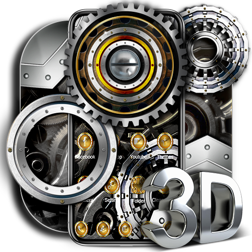 Luxury Silver Cogwheel 3D