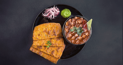 Paneer Paratha [2] + Amritsari Chole Meal