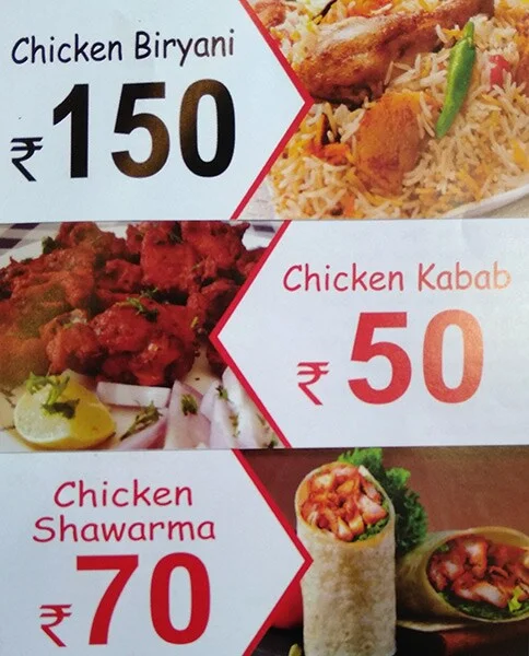 7 Plates Food Menu 7
