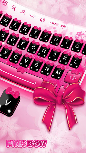 Pink Bow - Keyboard Theme