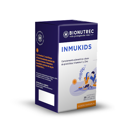 Inmukids Sabor Naranja Vitamina C y Zinc Bionutrec  