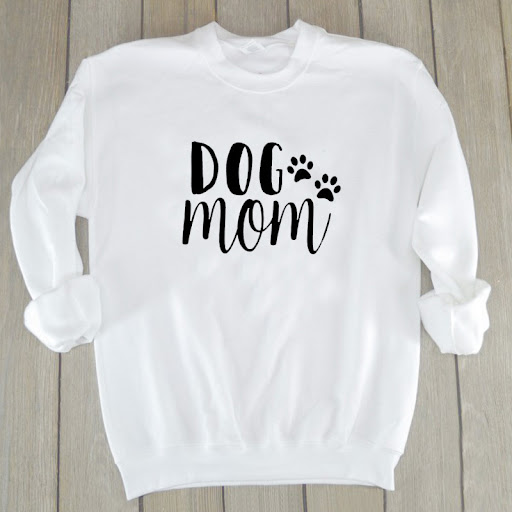 Title 5, Dog Mom Womens Plus Velvet Fashionable Long Sle...