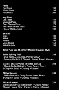 S K Zaika Fast Food And Juice Centre menu 3