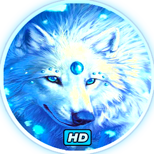 Blue Wolf Live Wallpaper 3D  Icon