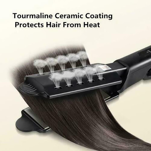 Title 1, Curling iron with bangs and curly hair does not...