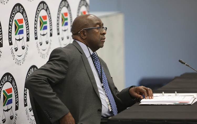 Former Finance Minister Nhlanhla Nene concluding his testimony at the commission of inquiry into state capture on Thursday, March 14 2019.