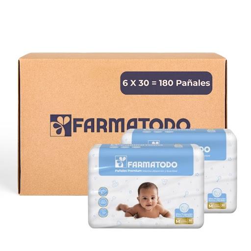 Pañal Farmatodo Premium Etapa 2 Talla M X 30 Und.  Caja x 6 Farmatodo Caja x 6 