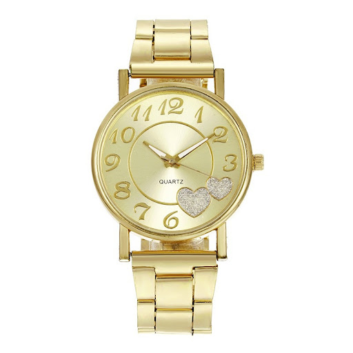 Title 4, Womens Steel Band Love Quartz Watch Elegant Ti...