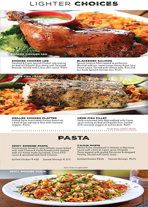 Menu of Chili's Grill & Bar, Connaught Place (CP), New Delhi - magicpin