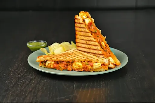 Paneer Tikka Grilled Sandwich With Cheese
