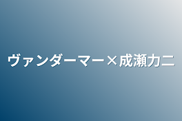 ヴァンダーマー×成瀬力二