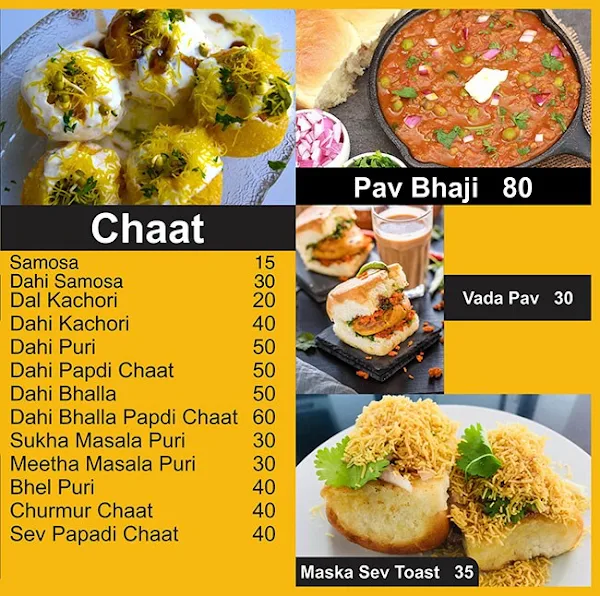 Chaat Junction menu 