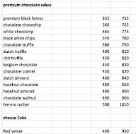 Special Moment Cakes menu 2