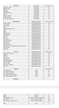 Vishnukrupa Hall menu 5