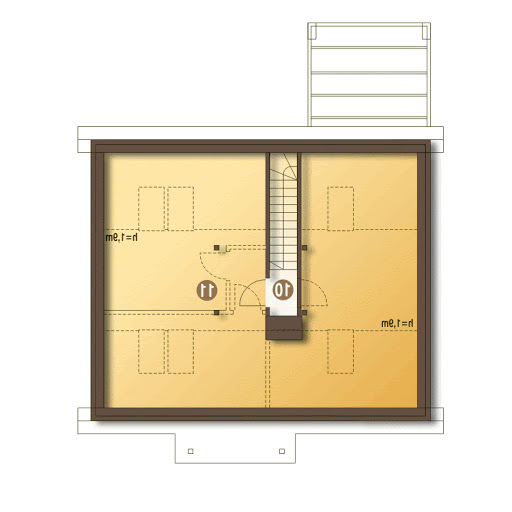 Marcin II bez garażu B1 - Rzut poddasza