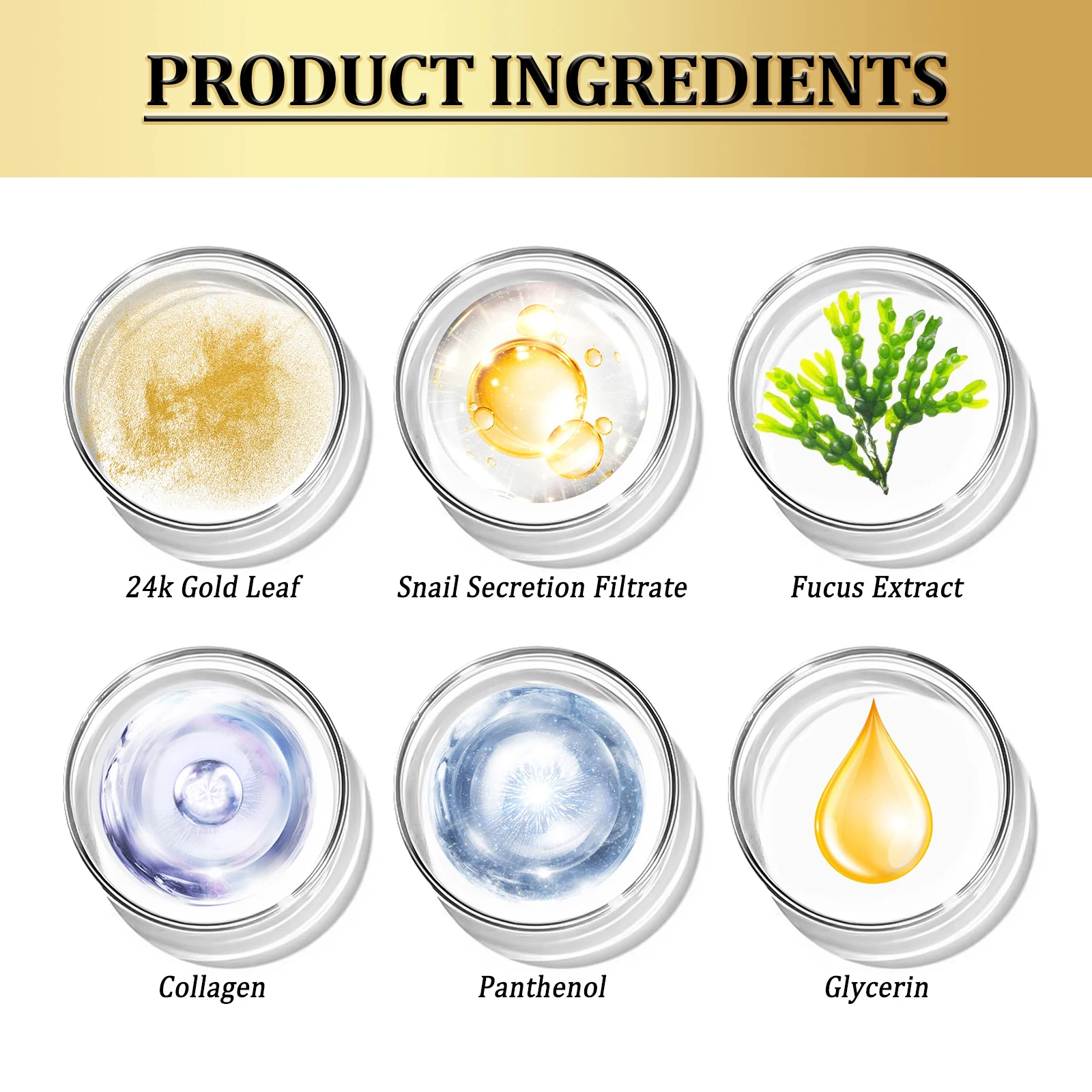 Title 8, Gold Snail Collagen Eye Mask to reduce wrinkles...
