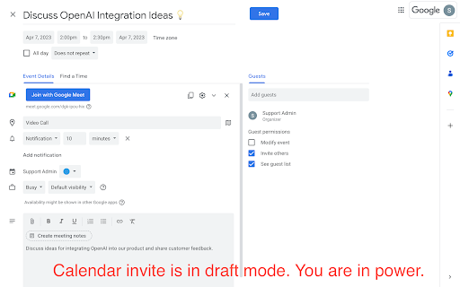 Reply with Calendar Invite by CakeAI