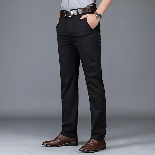 Title 5, High Waist Stretch Business Casual Mens Trouse...