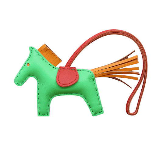 Title 13, Stock Master Leather Tassel Pony Handbag Pendan...