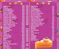 Online Cake menu 1