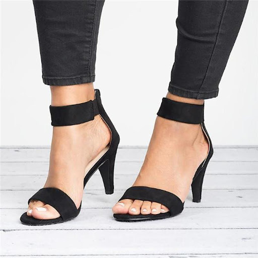 Title 2, Womens Fashion High Heeled Thick Heel Sexy San...