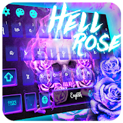 Hell rose skull keyboard theme  Icon