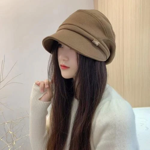 Chapeau de pêcheur d'hiver décontracté à bord court, polyvalent et tendance, pour un style impeccable et une protection optimale contre le froid.