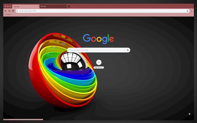 Multicolored balloon shape chrome extension