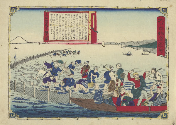 Utagawa Hiroshige III - 大日本物産図会 上総國建干網之図 - Van Gogh