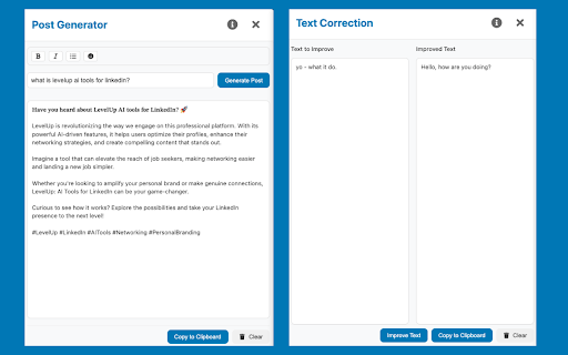 LevelUp: AI Tools for LinkedIn screenshot 2