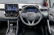 Interior echoes that of the Corolla Hatch and Sedan.