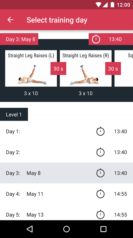    Runtastic Leg Workout Trainer- screenshot  