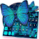 Blue Diamond Butterfly Keyboard Theme icon