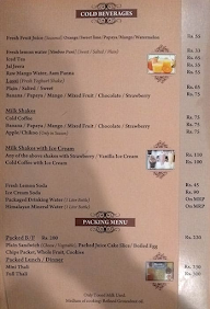 Chitra Cafeteria menu 2
