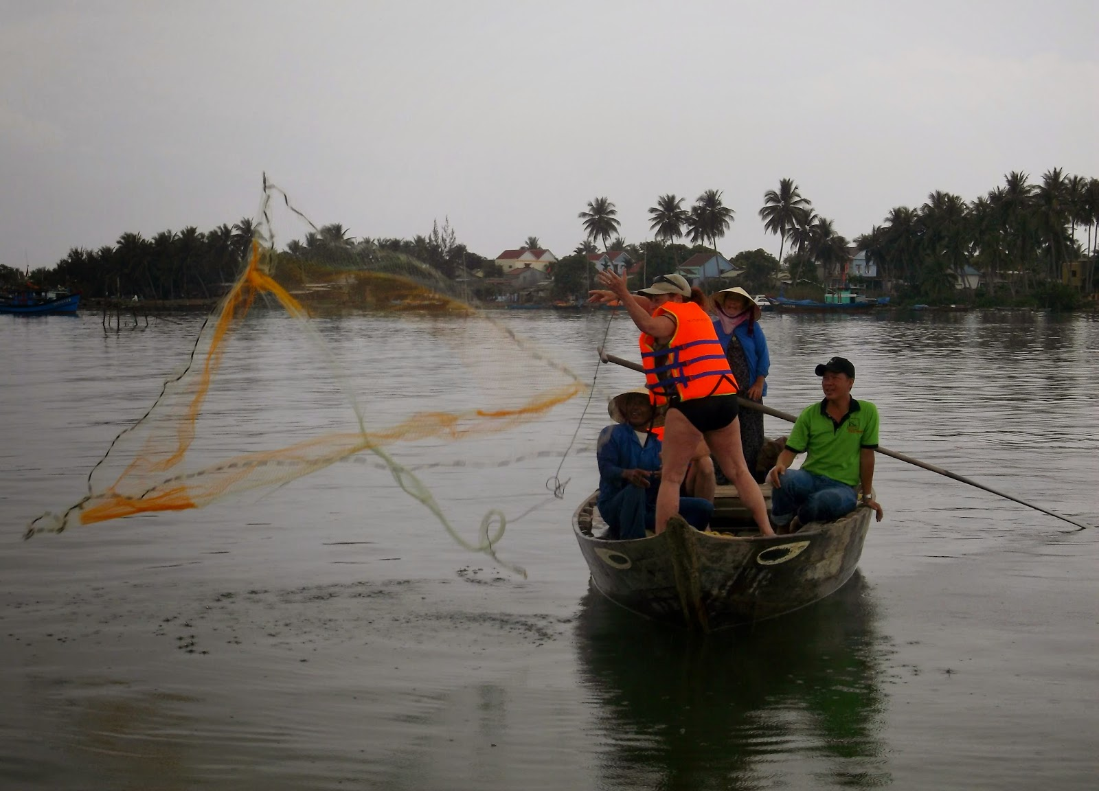 Go fishing on the river