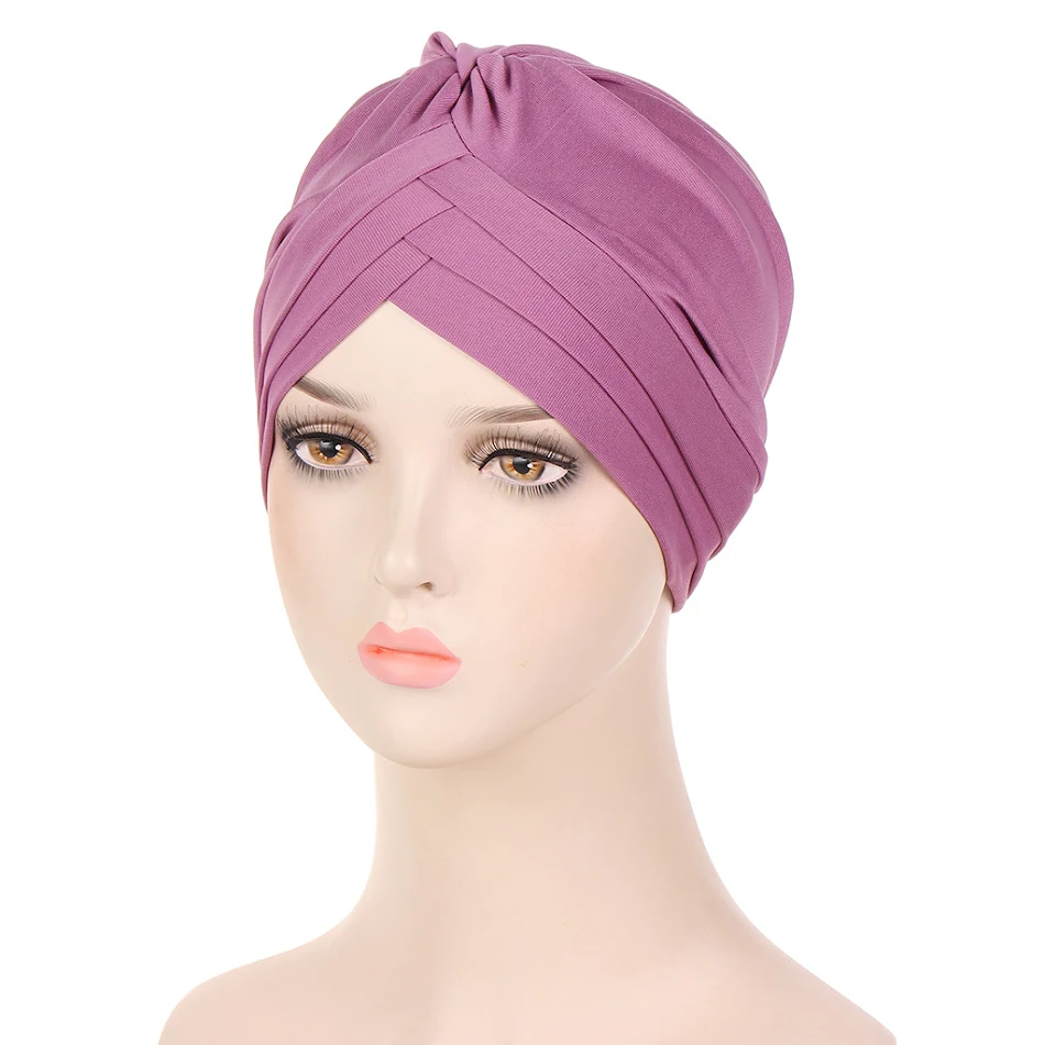 Nouveau chapeau Turban multicolore en chanvre cristal à trois couches