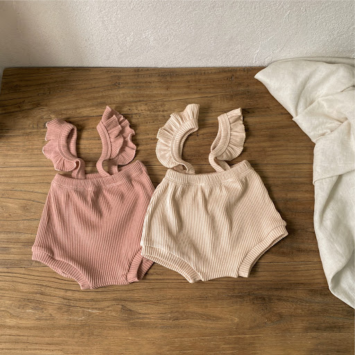 Title 20, Girls Spring Cotton Pants with Adjustable Wood...