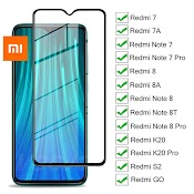 Kính Cường Lực Toàn Màn Hình Cho Xiaomi Redmi Note 7 8 9 10 11 8A 8T 9S 9A 9I 10T 11T 10S K20