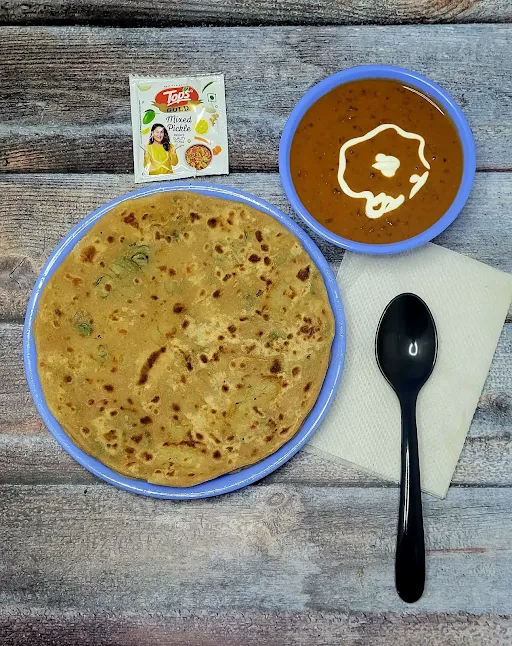 (Gobhi,Gajar,Beans) Stuffed Prontha With Dal Makhani Combo