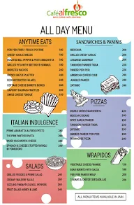 Cafe Alfresco menu 3