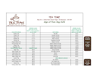 Tea Time menu 1